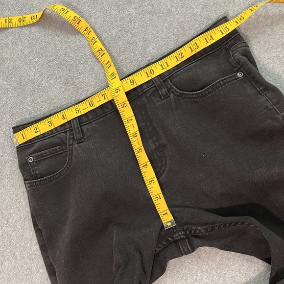 Lee Black Bootcut Jeans 10 Petite Stretch Denim High Rise Western - Picture 5 of 8